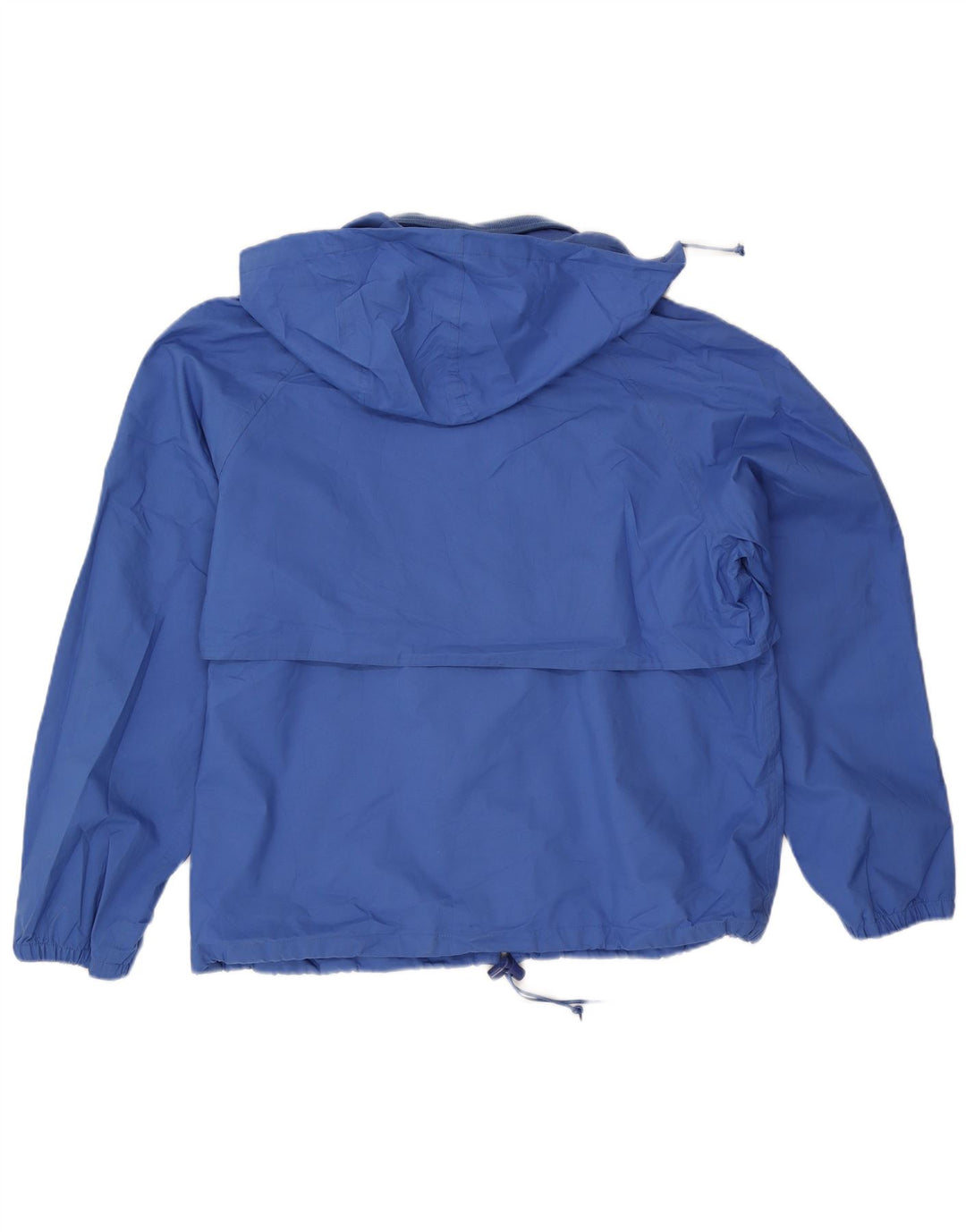 Muška kišna jakna s kapuljačom Eddie Bauer UK 40 veliki plavi poliester