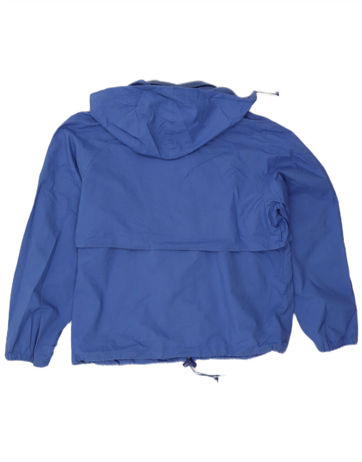 Muška kišna jakna s kapuljačom Eddie Bauer UK 40 veliki plavi poliester