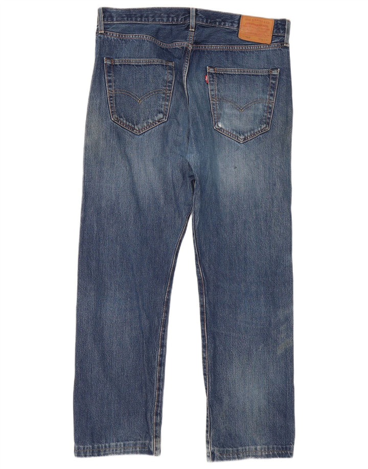 Levi's muške 501 ravne traperice W36 L30 plavi pamuk