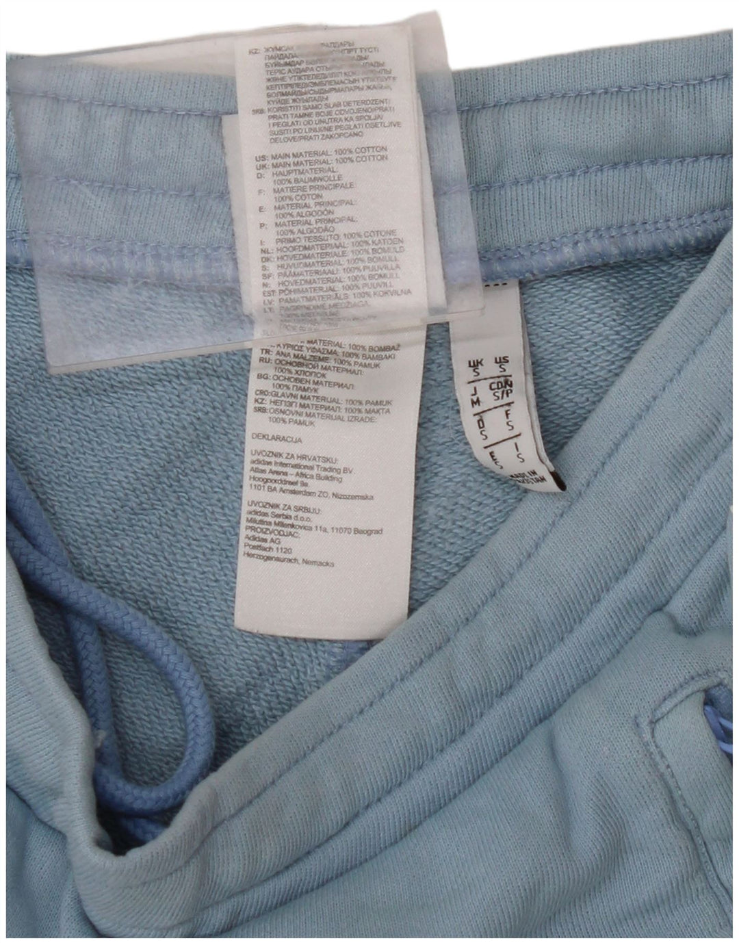 ADIDAS Mens Sport Shorts Small  Blue Cotton