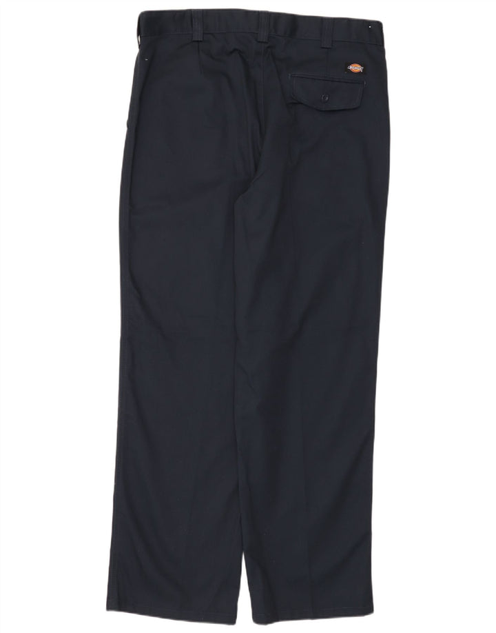 Dickies muške ravne chino hlače W38 L31 crni poliester
