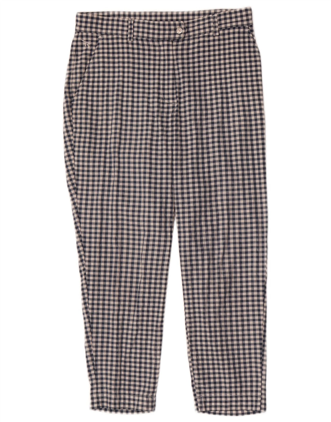 Chervo ženske uske chino hlače IT 42 Srednje W28 L23 Plavi gingham