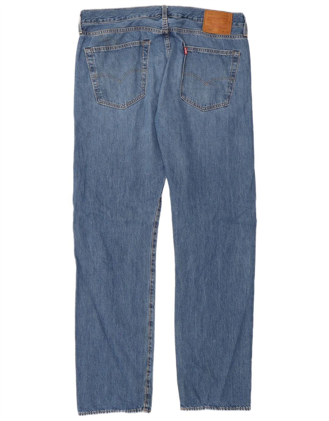 Levi's muške 501 ravne traperice W36 L34 plavi pamuk