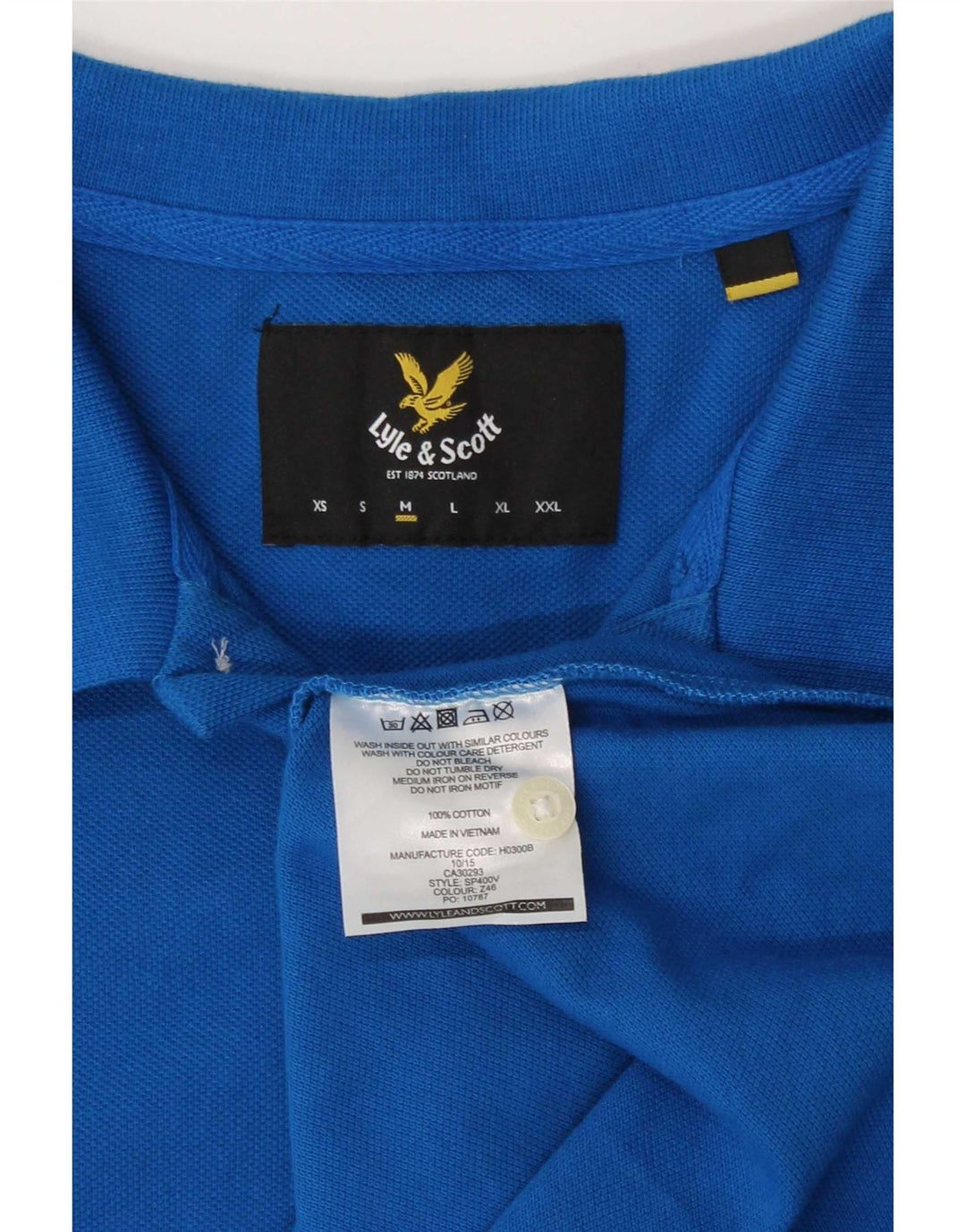 Lyle & Scott muška polo majica srednje plavi pamuk