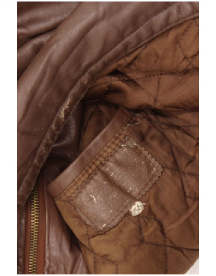 VINTAGE muška kožna jakna IT 56 3XL smeđa