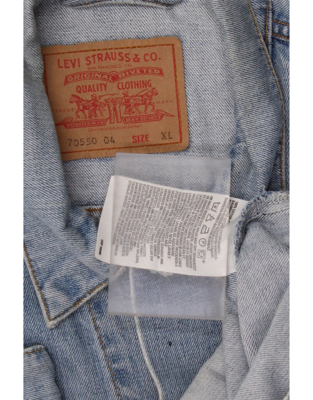 LEVI'S muška traper jakna UK 42 XL plavi pamuk