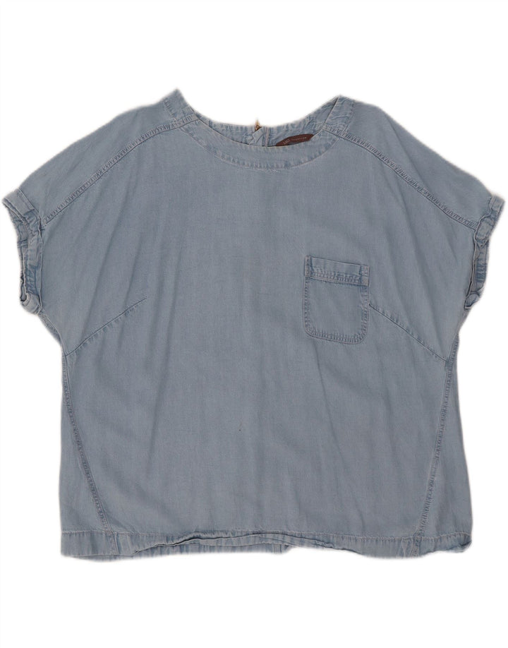 MARKS & SPENCER Ženska traper bluza Top UK 20 2XL Plavi liocel
