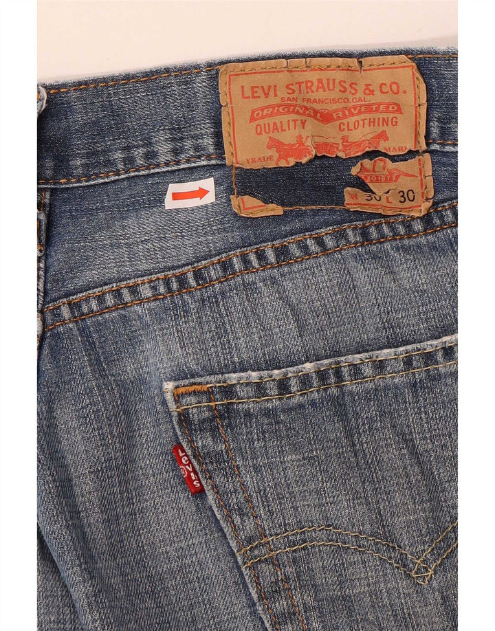 Levi's muške 505 ravne traperice W30 L30 plavi pamuk