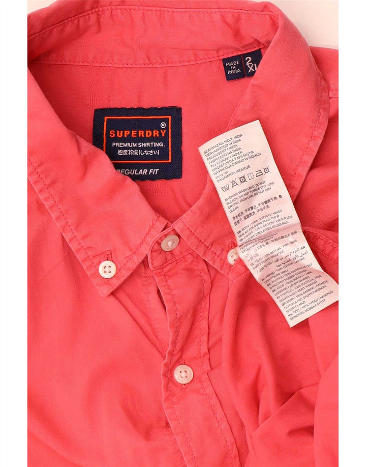 Superdry muška majica standardnog kroja 2XL crveni pamuk