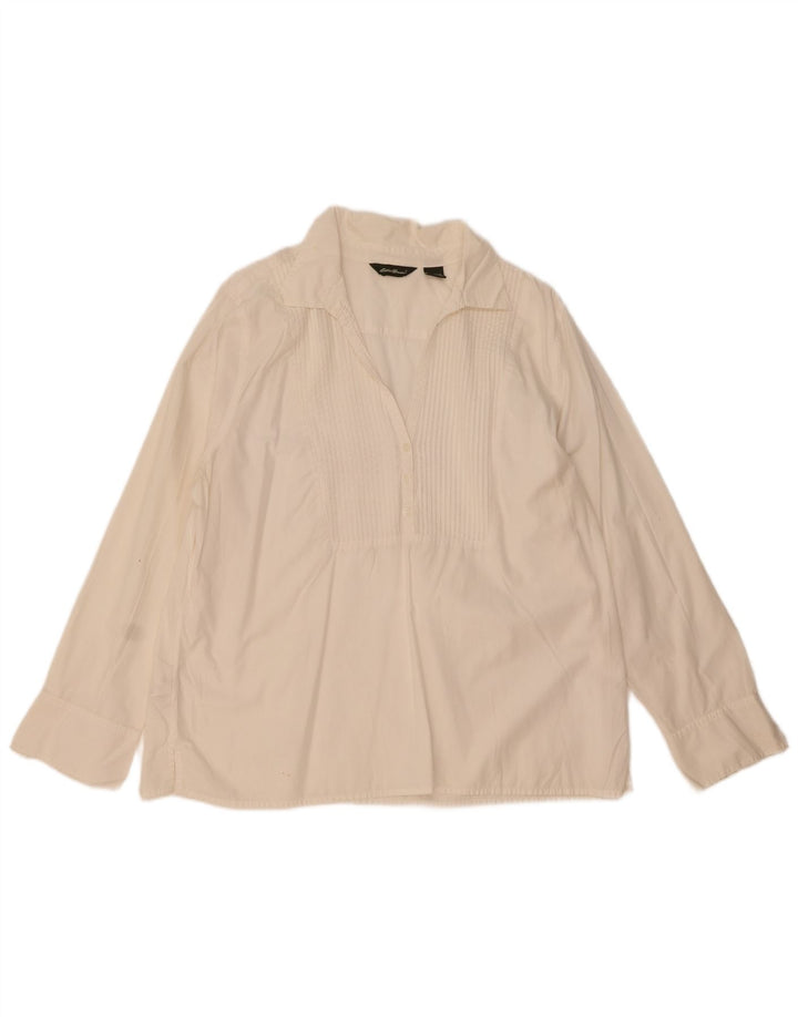 Eddie Bauer Ženska pulover majica UK 18 XL Bijeli pamuk