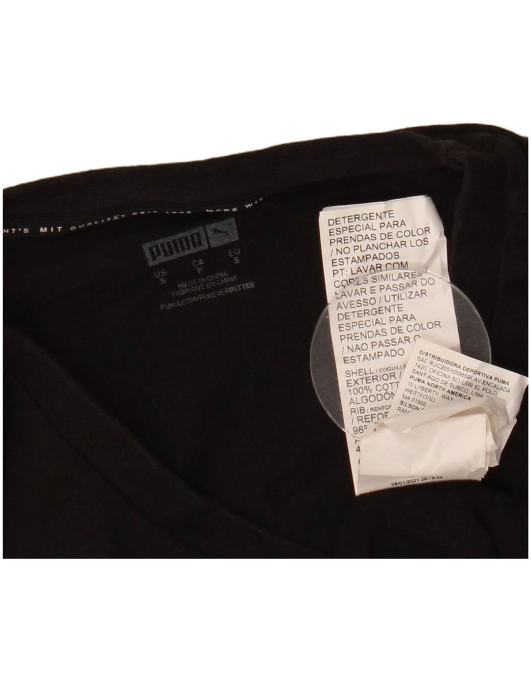 Puma muška majica s grafičkim motivima Mala crna cvjetna pamučna priroda