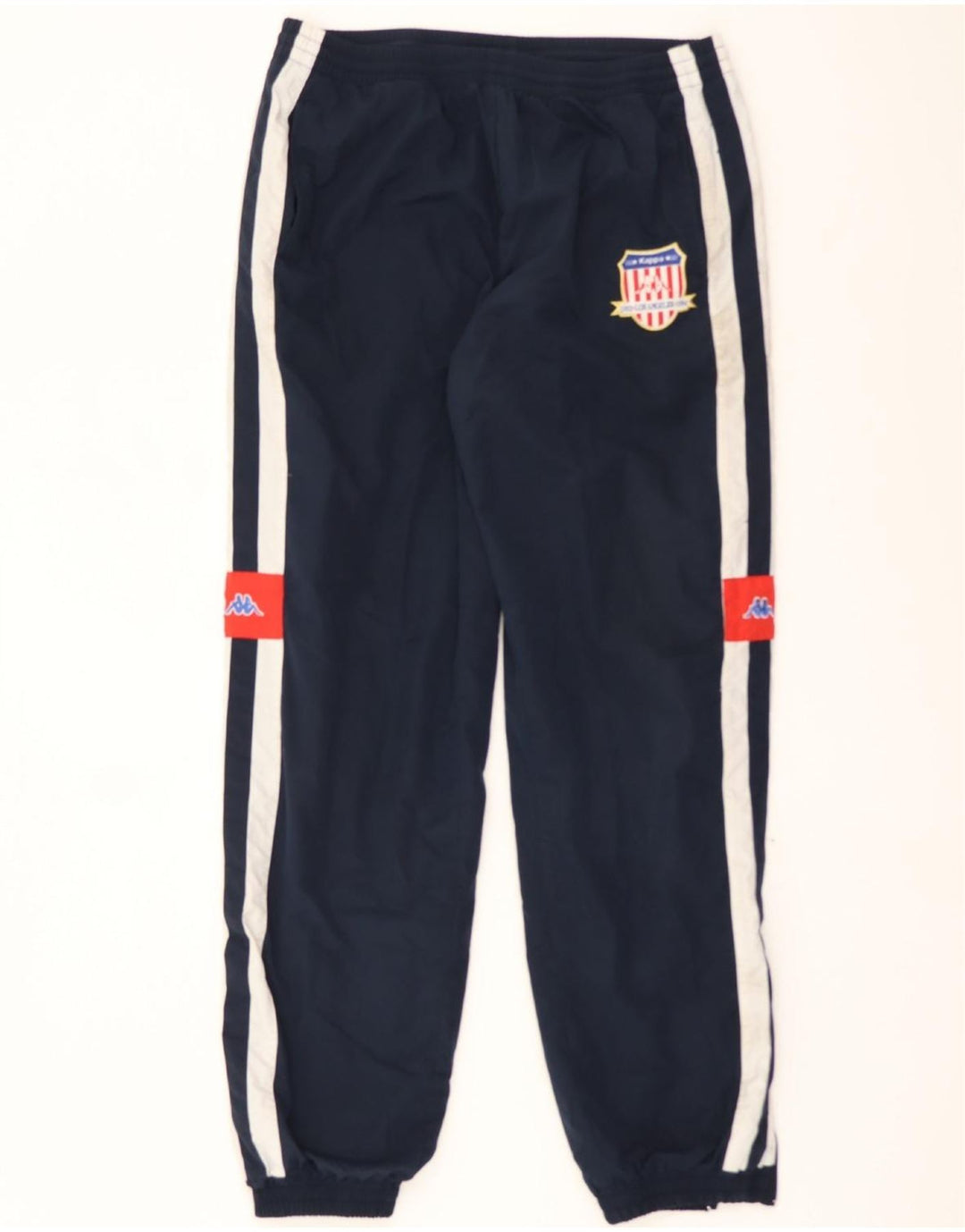 KAPPA Mens Tracksuit Trousers Joggers Large Navy Blue Polyester Vintage Kappa and Second-Hand Kappa from Messina Hembry 