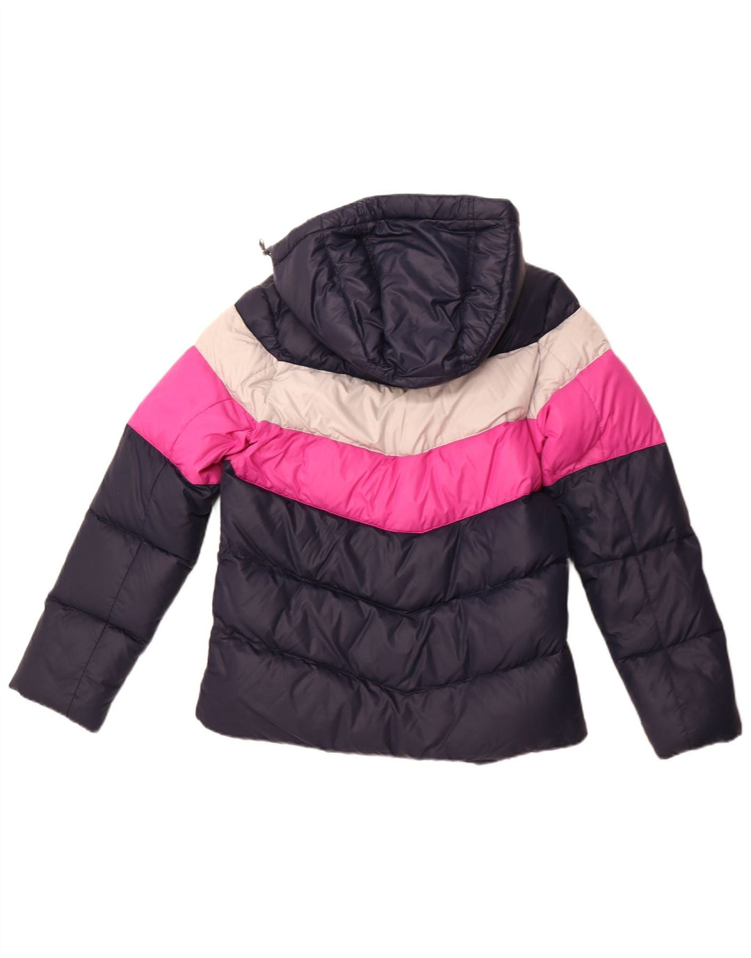 NIKE ženska podstavljena jakna s kapuljačom UK 14 srednje tamnoplava najlonska boja