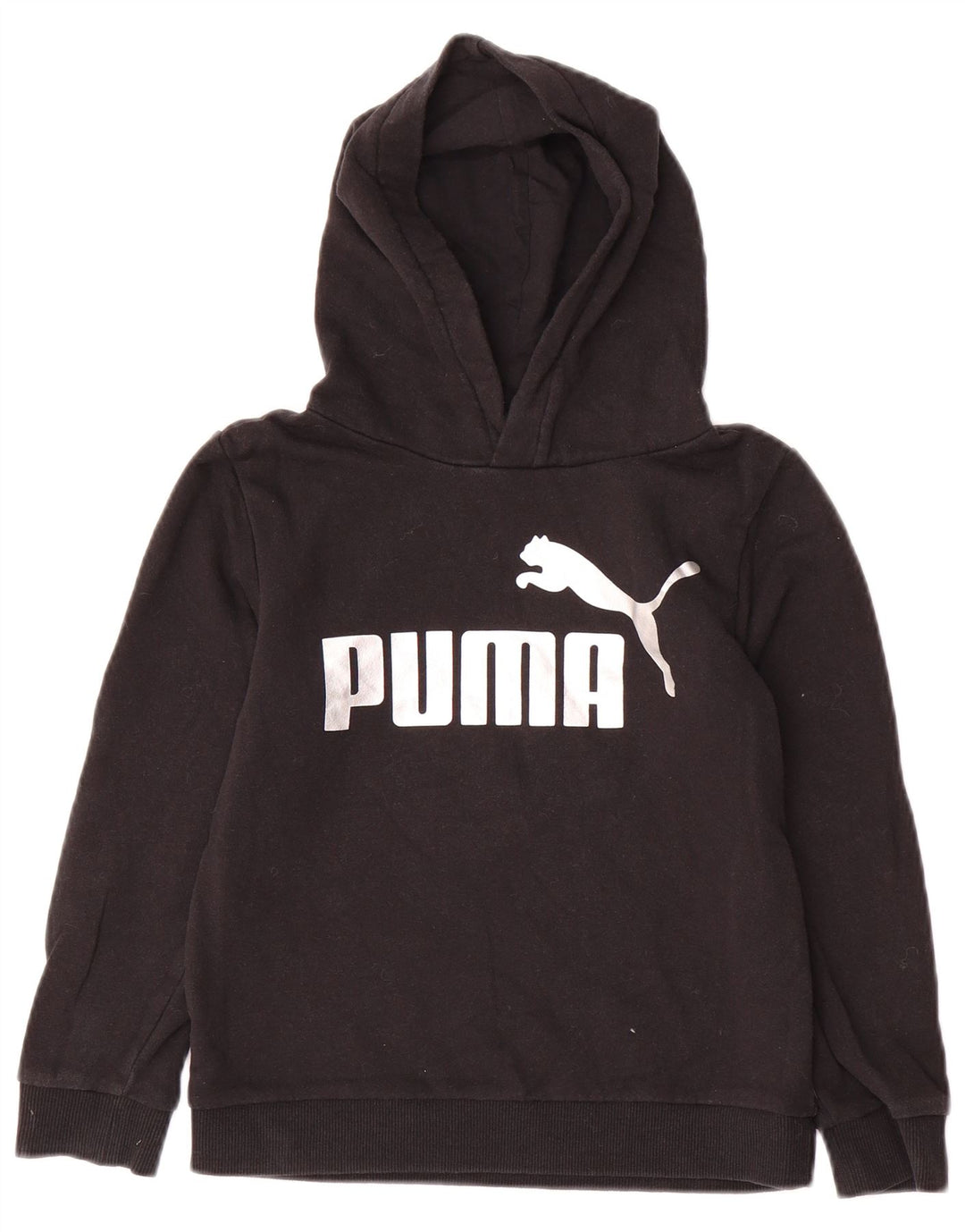 PUMA majica s kapuljačom za djevojčice 7-8 godina, crni pamuk
