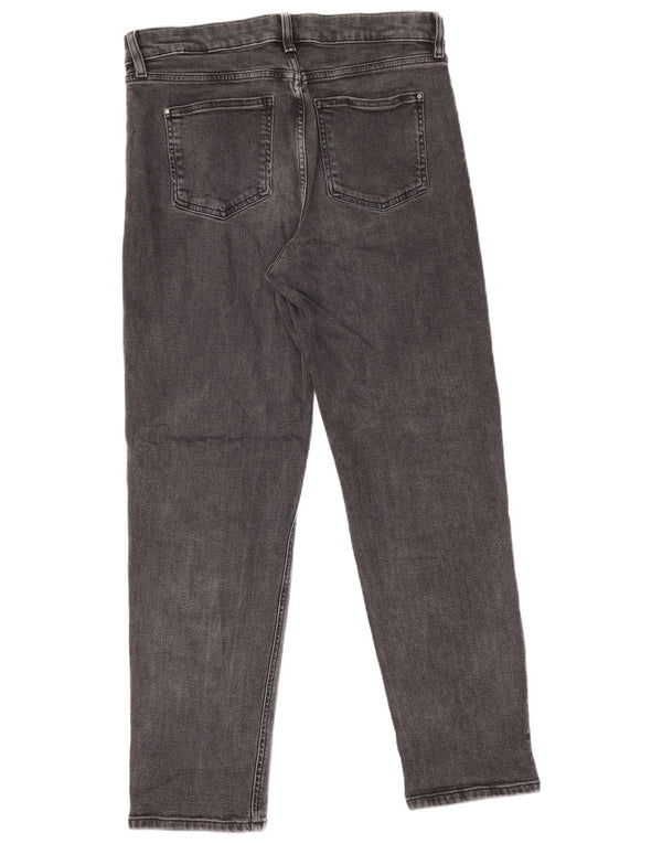 Marks & Spencer ženske Boyfriend Straight Jeans UK 12 srednje W32 L28 sive