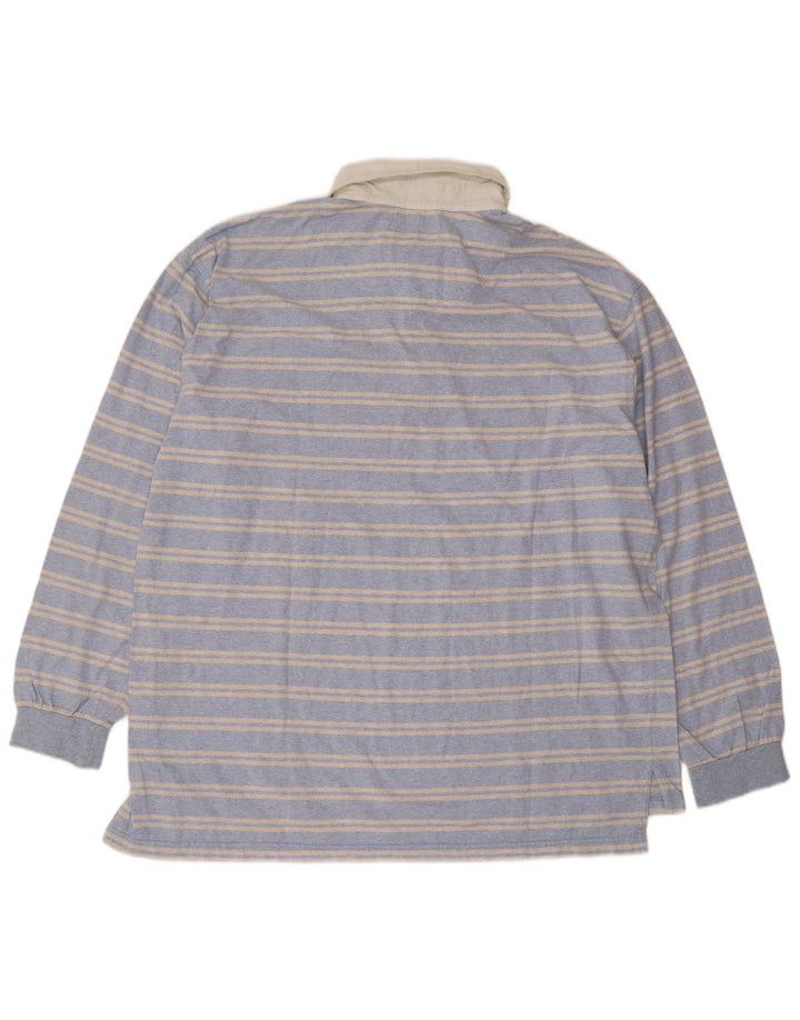 Slam muška polo majica dugih rukava 2XL pamuk na plave pruge