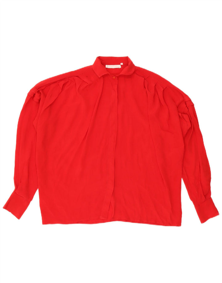 Vintage ženska košulja bluza IT 46 velika crvena