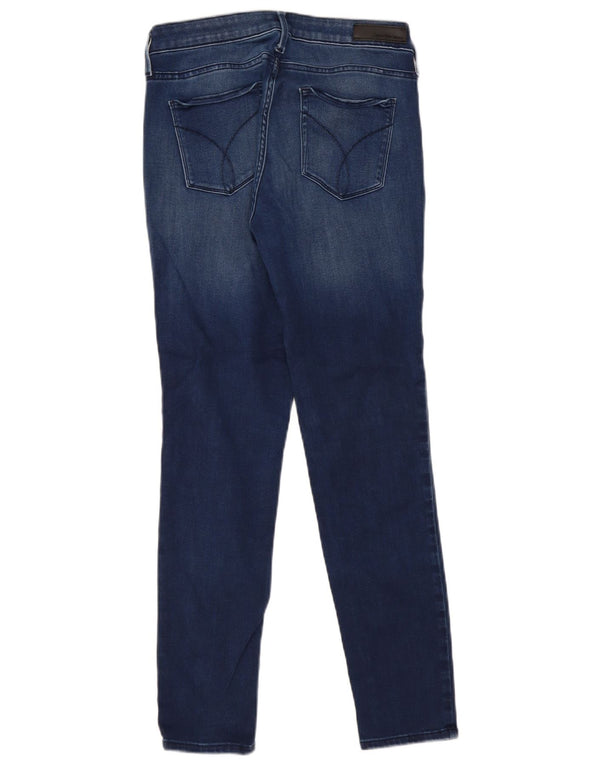 Calvin Klein ženske uske traperice s tajicama W30 L30 plavi pamuk