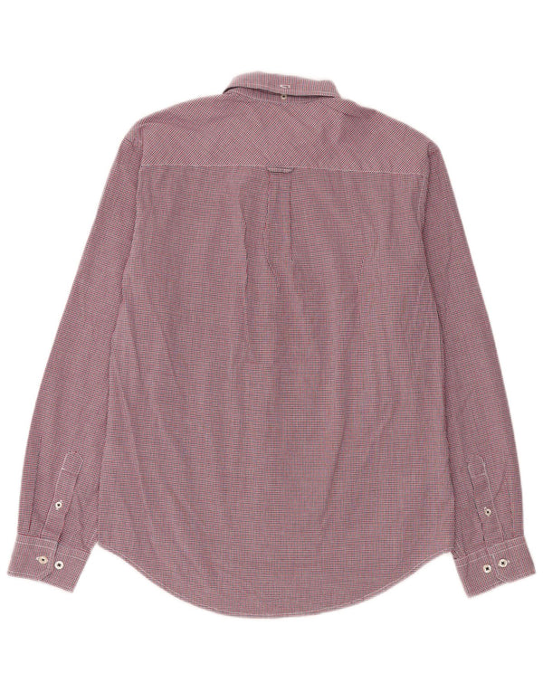 Ben Sherman muška košulja srednje crvene karirane pamučne boje