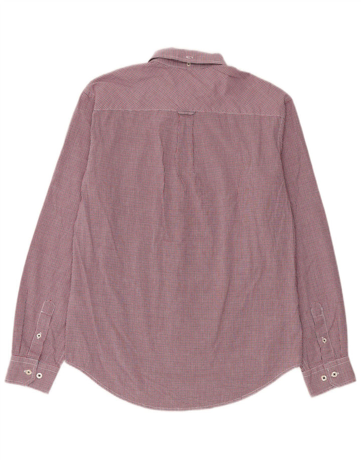 Ben Sherman muška košulja srednje crvene karirane pamučne boje