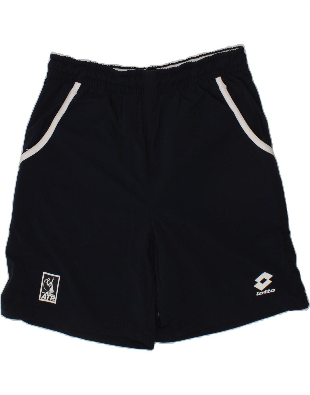 LOTTO Boys Sport Shorts 9-10 Years Small Navy Blue Polyamide Vintage Lotto and Second-Hand Lotto from Messina Hembry 
