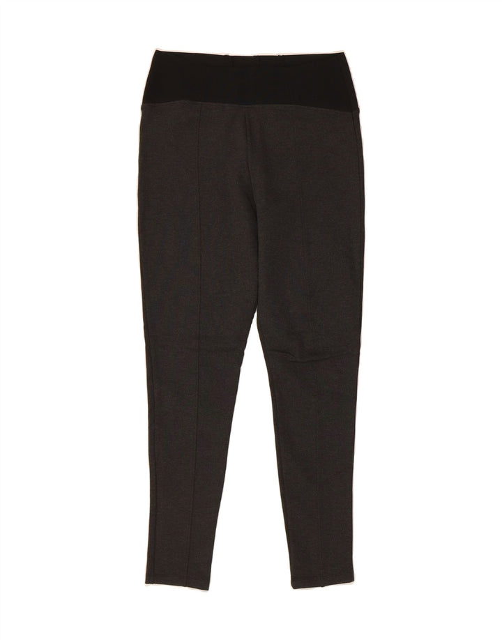 MARKS & SPENCER Womens Leggings UK 12 Medium Grey Colourblock Viscose Vintage Marks & Spencer and Second-Hand Marks & Spencer from Messina Hembry 