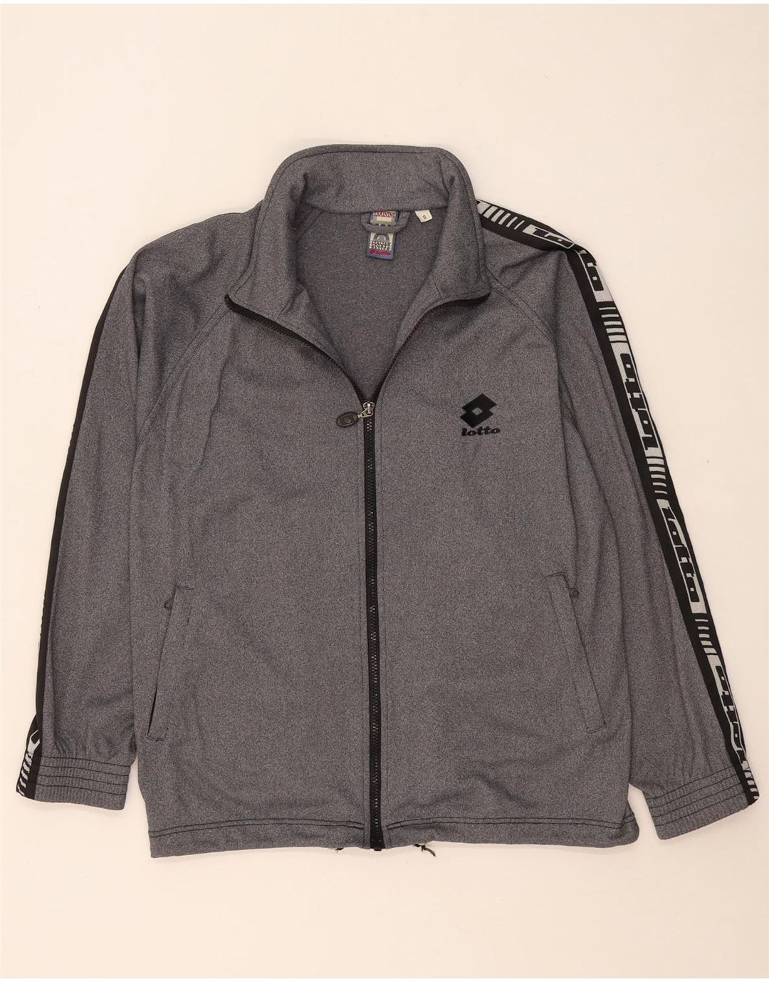 LOTTO muška trenirka s grafičkim motivima, mali sivi poliester s pjegama