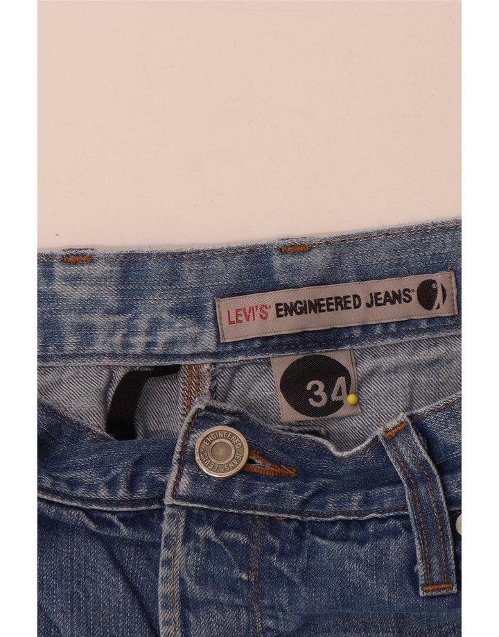 Levi's muške traper kratke hlače W34 veliki plavi pamuk