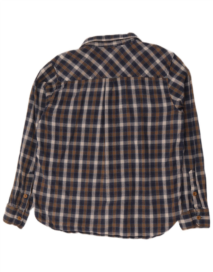Mountain Warehouse muška flanelska košulja XL plavi karirani pamuk