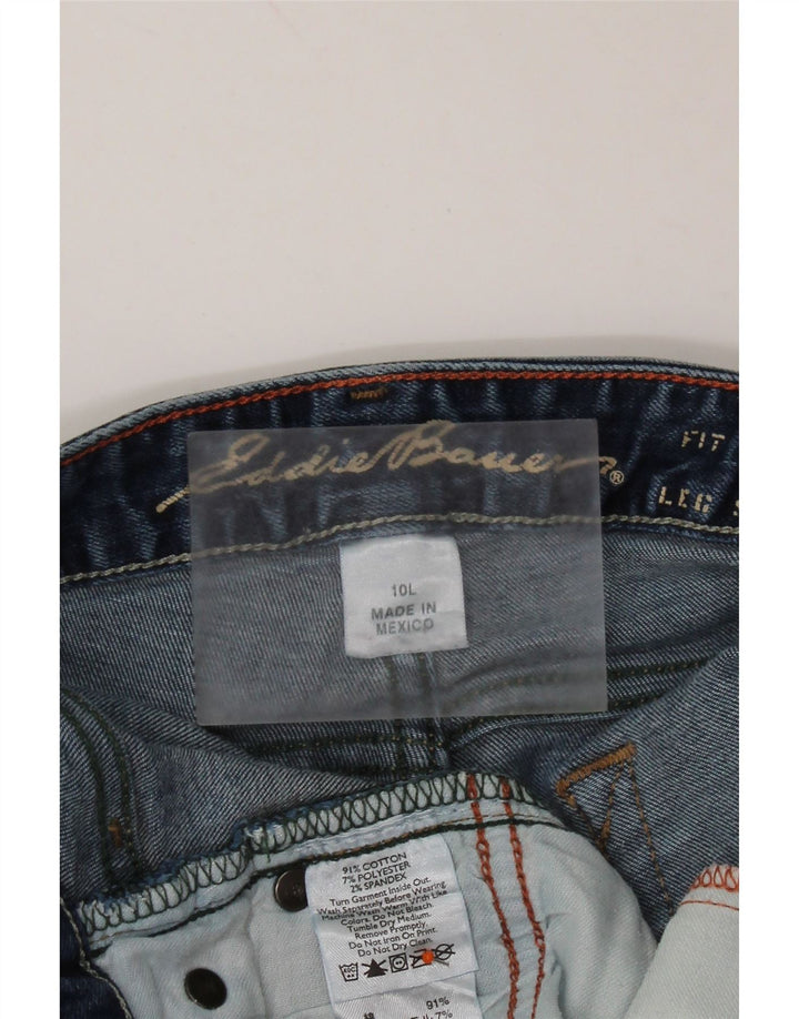 EDDIE BAUER Ženske curvy Bootcut traperice US 10 Large W32 L35 Plavi pamuk