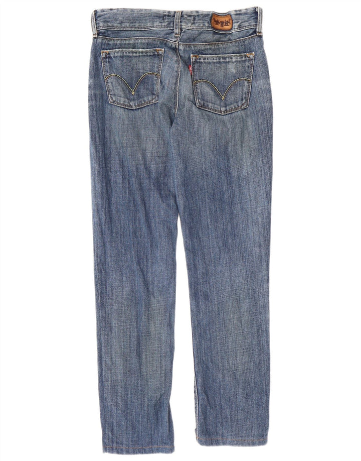 LEVI'S ženske 507 ravne traperice W27 L27 plavi pamuk