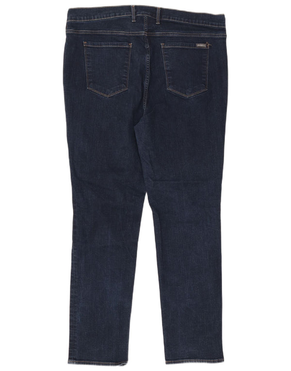 Eddie Bauer Ženske ravne traperice visokog struka US 20 3XL W40 L30 tamnoplave