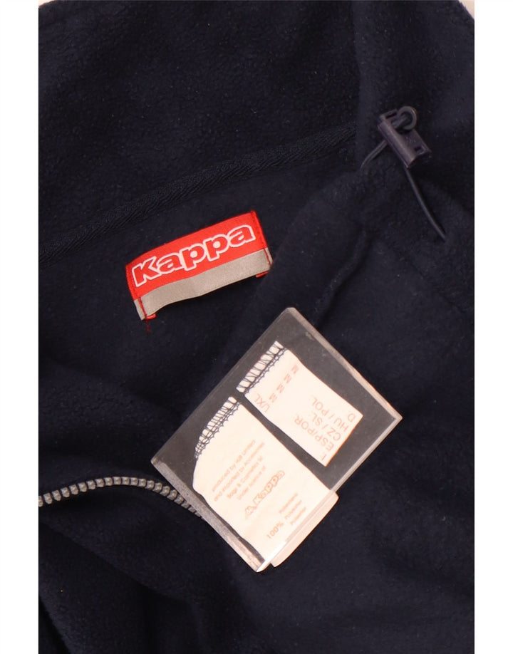 Kappa muški džemper od flisa s patentnim zatvaračem srednje plave boje od poliestera