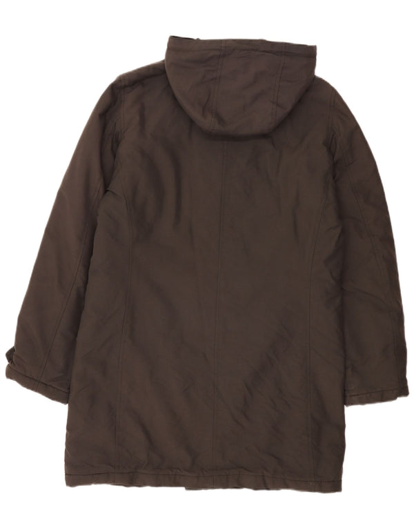 Aspesi Mens Hooded Padded Coat UK 36 Small Grey Polyamide