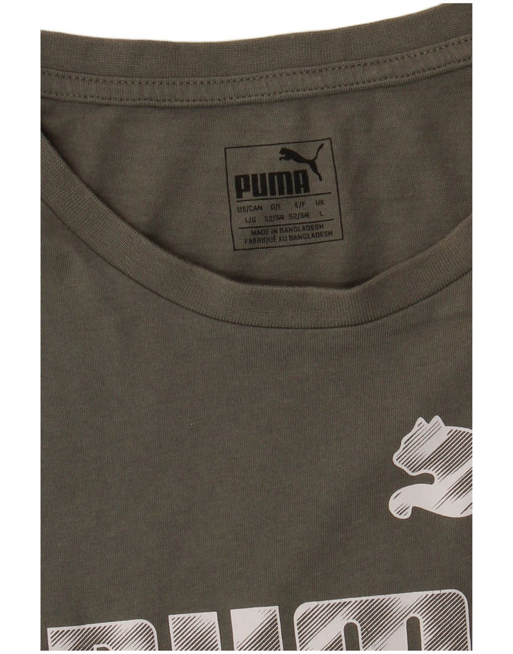 Puma muška majica s grafičkim motivima, veliki kaki
