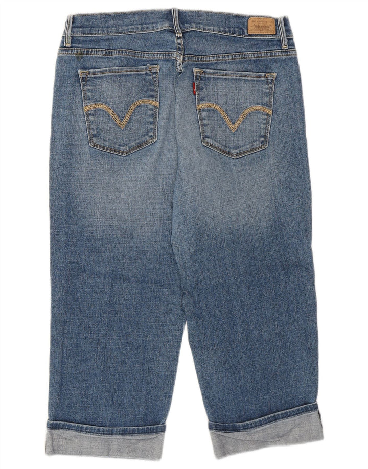LEVI'S ženske kapri hlače US 8 srednje W30 L19 plavi pamuk