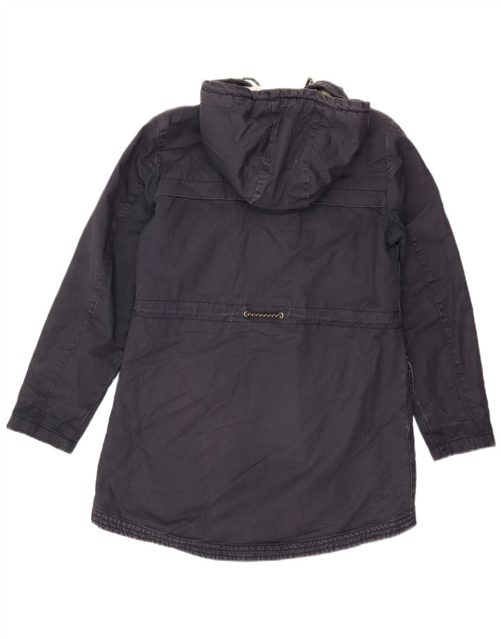 White Stuff ženska parka jakna s kapuljačom UK 8 Mala tamnoplava pamuk