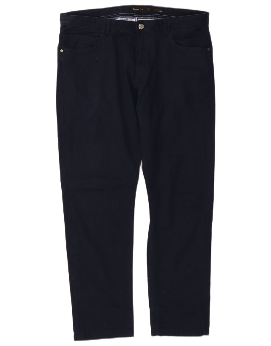 MASSIMO DUTTI Muške uske ležerne hlače EU 46 XL W36 L30 tamnoplave