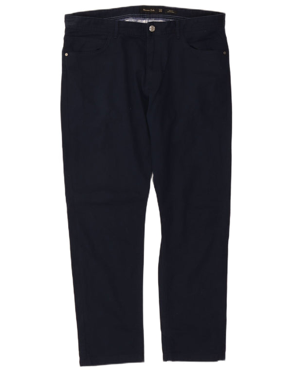 MASSIMO DUTTI Muške uske ležerne hlače EU 46 XL W36 L30 tamnoplave