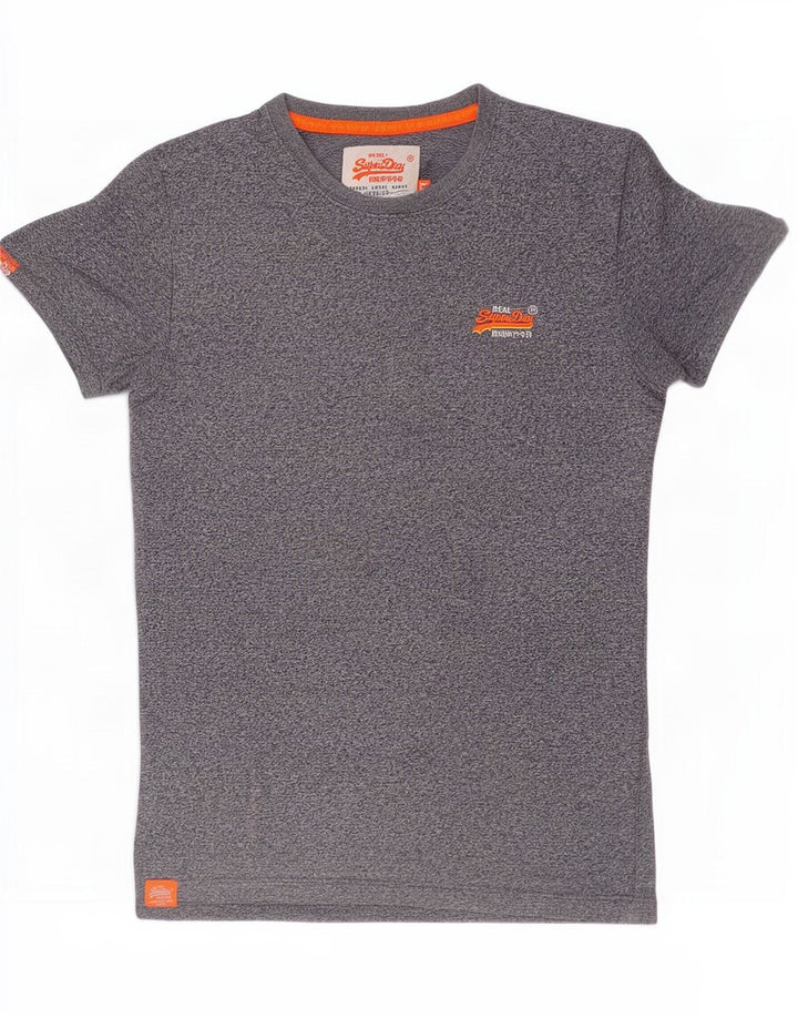 Superdry muška majica kratkih rukava Mali sivi flekasti pamuk