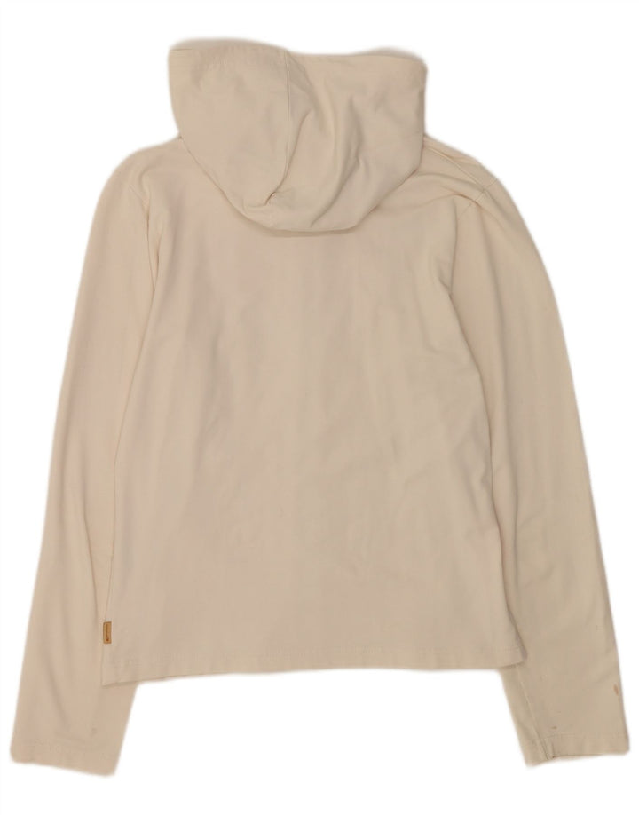 Champion ženski pulover s kapuljačom s patentnim zatvaračem UK 14 Veliki bijeli poliamid