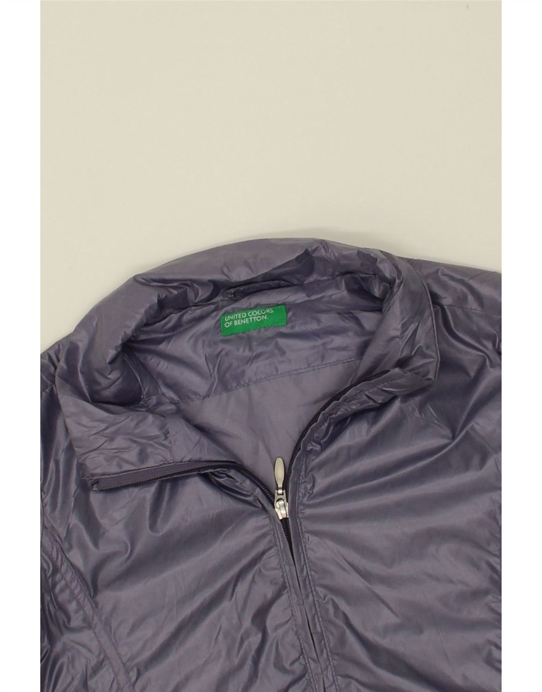BENETTON Girls Bomber Jacket 11-12 Years 2XL Navy Blue Polyamide Vintage Benetton and Second-Hand Benetton from Messina Hembry 