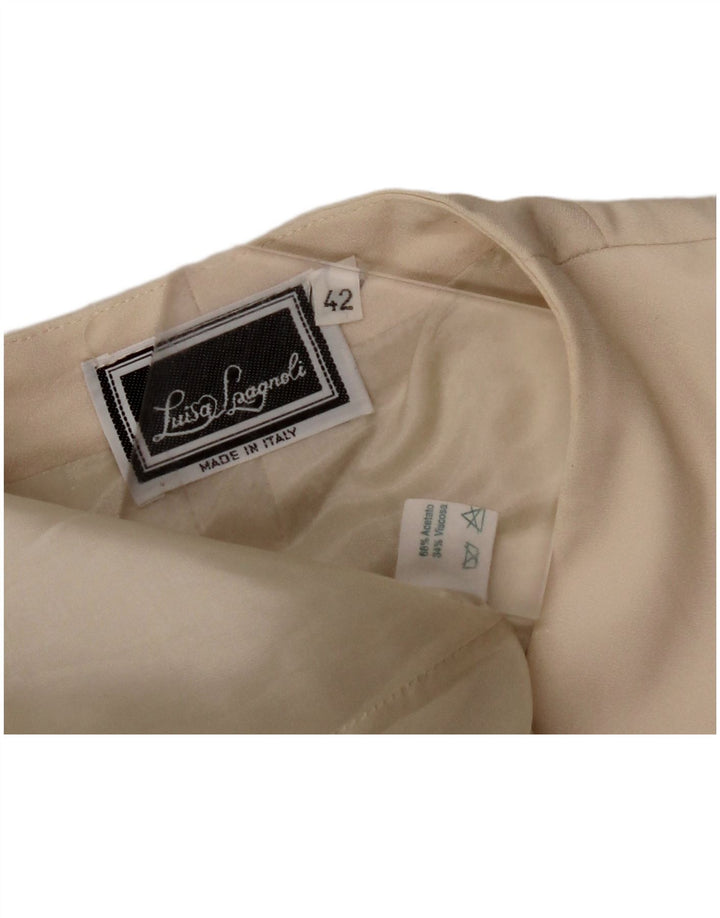LUISA SPAGNOLI Ženska jakna sa 3 gumba IT 42 srednje bež acetat