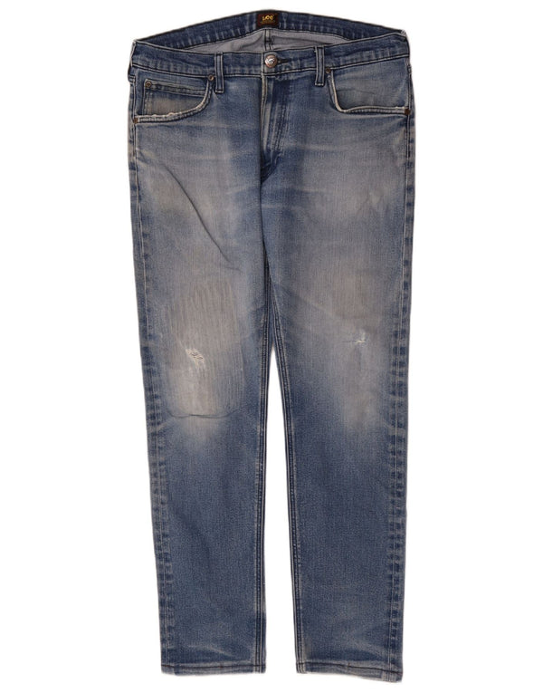 Muške LEE Luke uske traperice sa suženim trapericama W34 L32, plavi pamuk