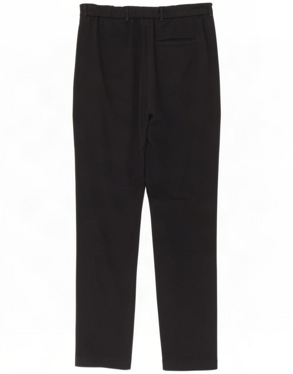 Marks & Spencer ženske ravne ležerne hlače UK 14 Large W34 L32 Black