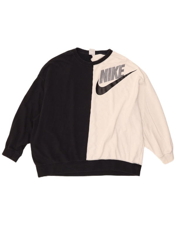 Nike ženski džemper s grafičkim motivima UK 10 Small Black Colourblock
