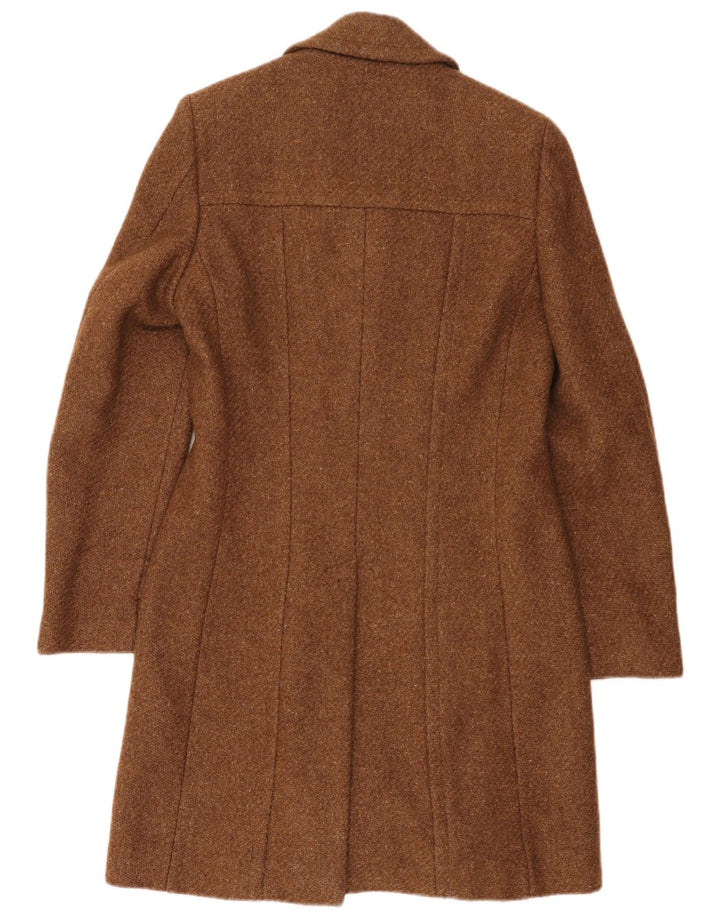 Vintage ženski kaput s dvostrukim kopčanjem UK 8 Small Brown