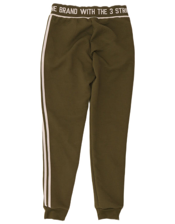 Adidas Ženska trenirka s tri pruge, Joggers hlače UK 8, male kaki boje