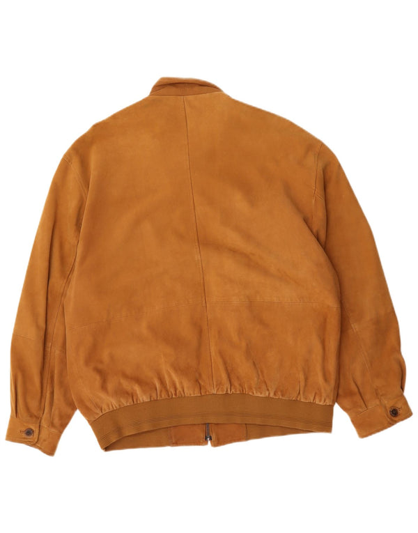 Daniel Hechter muška bomber jakna od brušene kože UK 40 velika smeđa koža