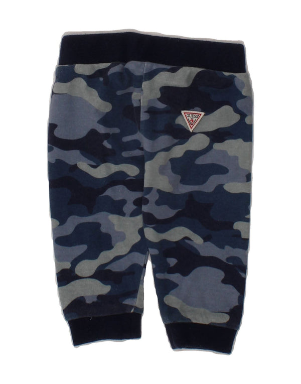 GUESS Baby Boys Tracksuit Trousers 0-3 Months  Navy Blue Camouflage